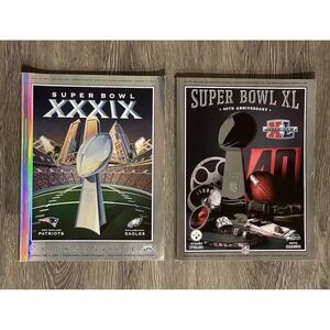 2005 & 2006 Super Bowl Official Holographic Stadium Game Edition Programs